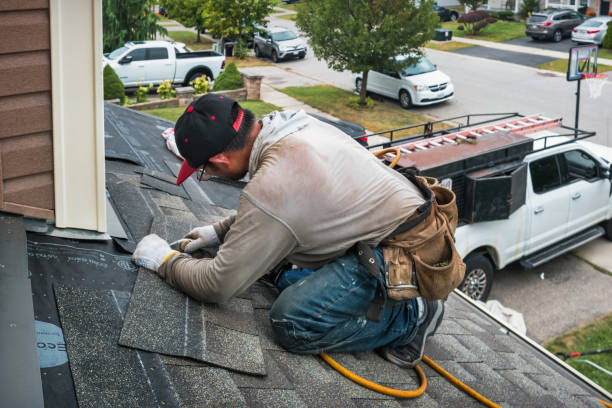 Professional Gutter Repair And Installation technician working in Upland, PA